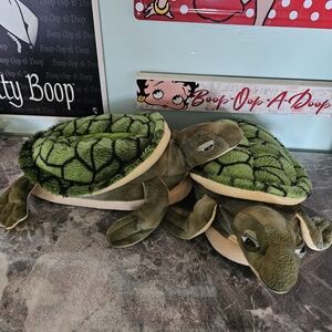 Happy Feet Plush Animal SlippersUnisex Happy Feet Turtle Animal Slippers - Cozy
